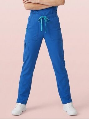 Carhartt Women's Cross-Flex cargo scrub pants Royal Blue